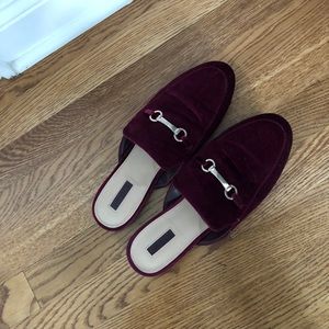 Velvet loafers